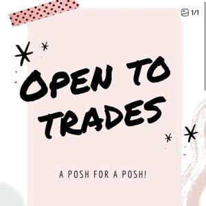 Hi I am open to trades! Comment or make a bundle so I can check out your closet!